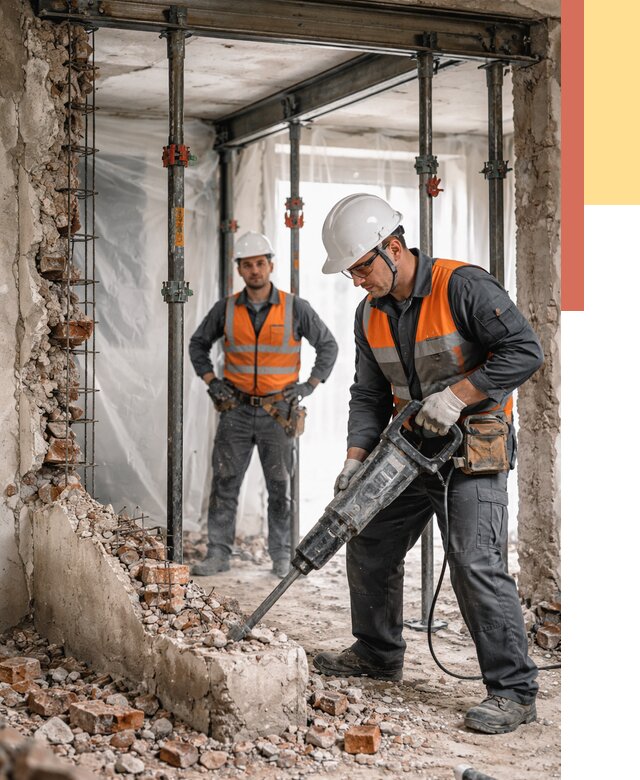 Снос несущих стен в Саратове от 10489 руб. — демонтаж несущей стены под ключ | ОТДЕЛОЧНИК-Срт