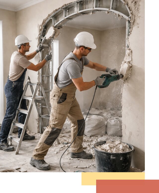 Демонтаж гипсокартонной арки в Саратове быстро и аккуратно