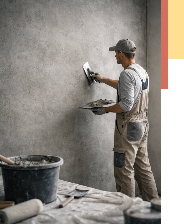 Декоративная штукатурка под бетон в Саратове от 2558 руб./м² — нанесение под ключ | ОТДЕЛОЧНИК-Срт