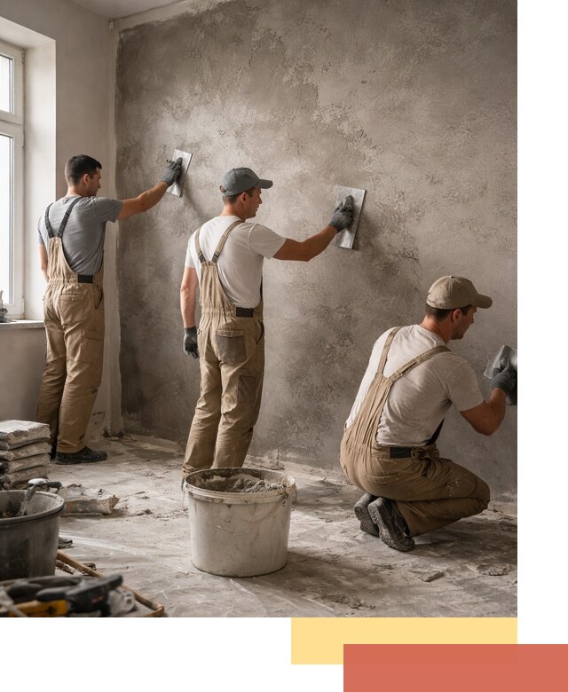 Декоративная штукатурка под бетон в Саратове для стен и потолков