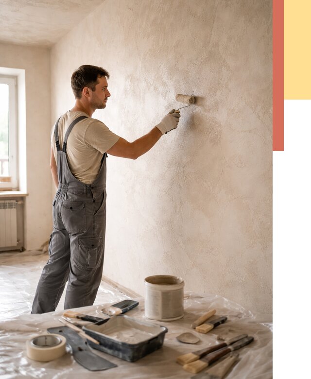 Нанесение лессирующей краски по декоративке в Саратове от 1791 руб. | ОТДЕЛОЧНИК-Срт