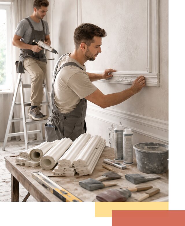 Монтаж лепнины на стены в Саратове профессионально и качественно