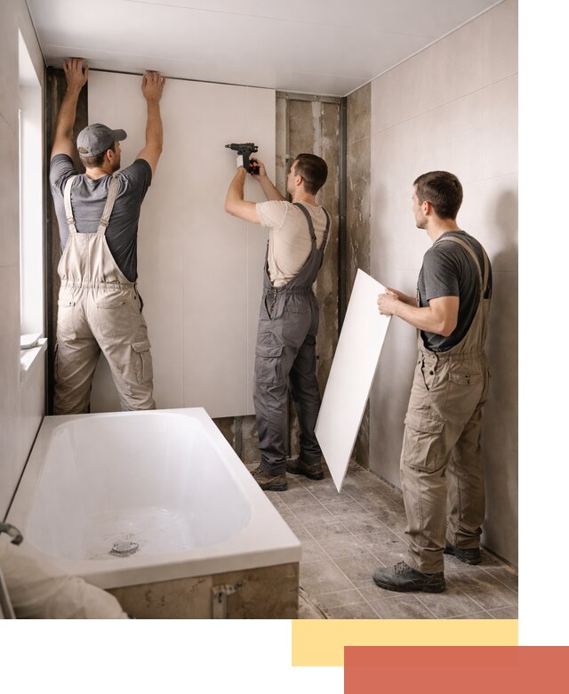 Отделка ванной панели ПВХ профессионально в Саратове