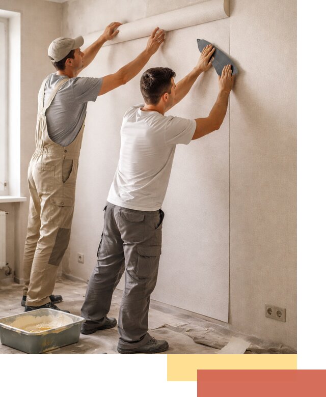 Поклейка виниловых обоев в Саратове профессионально и качественно