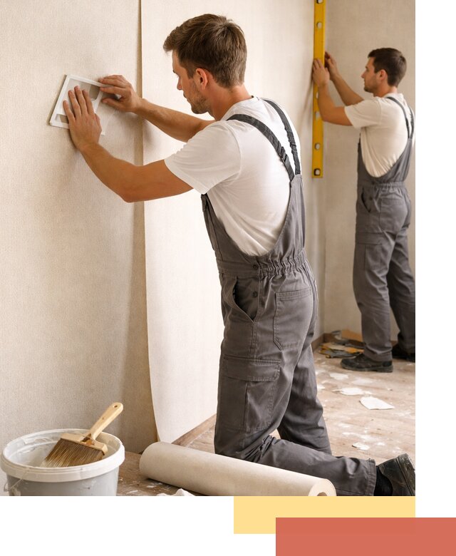 Поклейка бумажных обоев в Саратове качественно и недорого