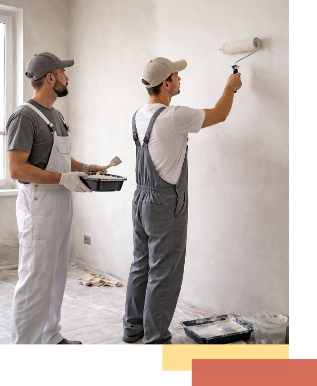 Покраска стен водоэмульсионной краской в Саратове