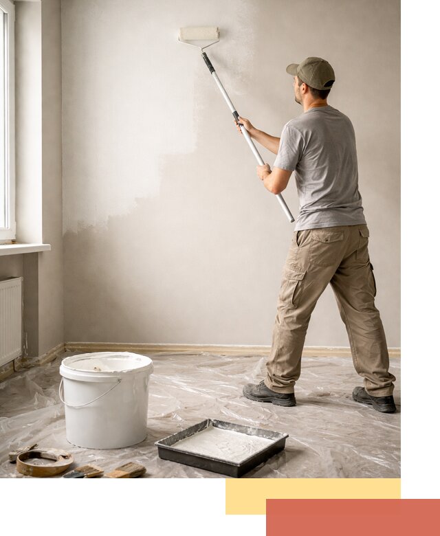 Покраска стен латексной краской в Саратове качественно и быстро