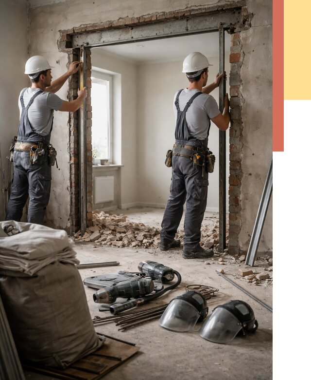 Расширение дверного проема в Саратове от 12791 руб. под ключ | ОТДЕЛОЧНИК-Срт