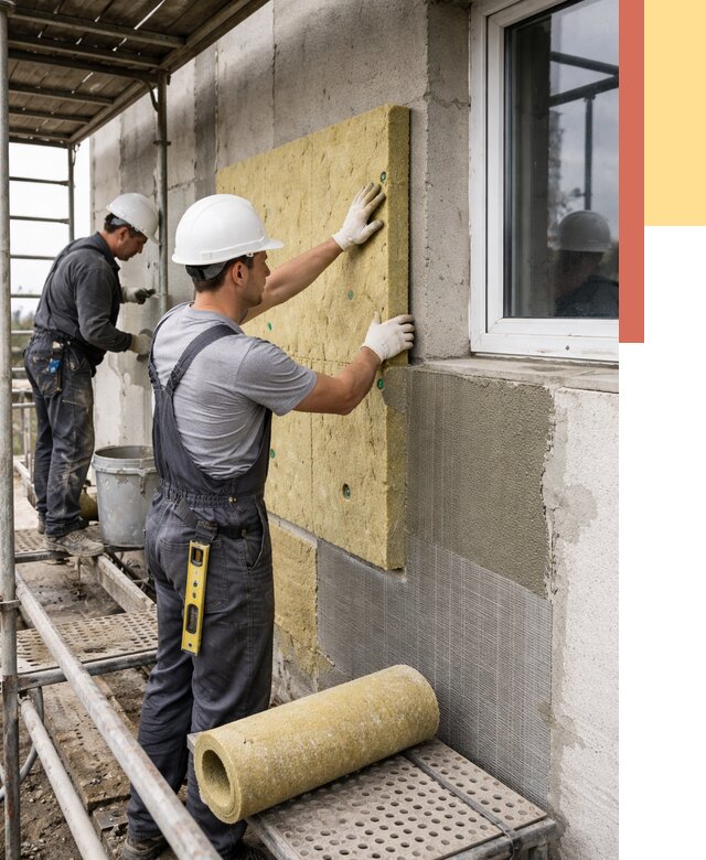 Утепление стен в Саратове от 4400 руб. под ключ — быстро и недорого | ОТДЕЛОЧНИК-Срт