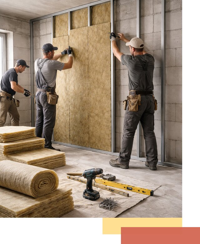 Шумоизоляция перегородок из блоков в Саратове — монтаж и защита шумоизоляцией