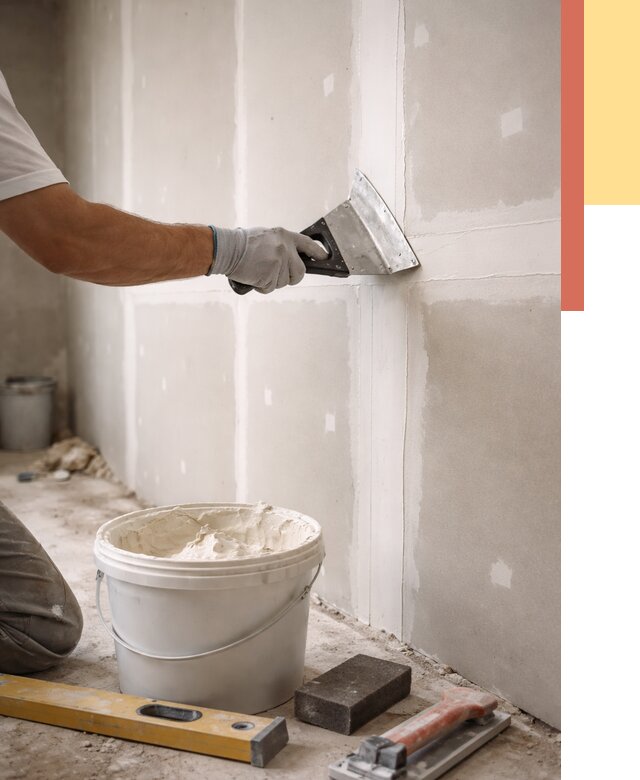 Шпаклевка перегородок из гипсокартона в Саратове от 2558 руб. — услуги ОТДЕЛОЧНИК-Срт