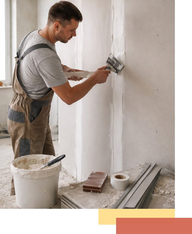 Шпаклевка перегородок из гипсокартона в Саратове качественно и быстро