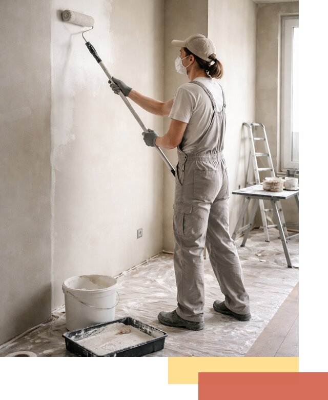 Покраска перегородок из гипсокартона в Саратове качественно и недорого