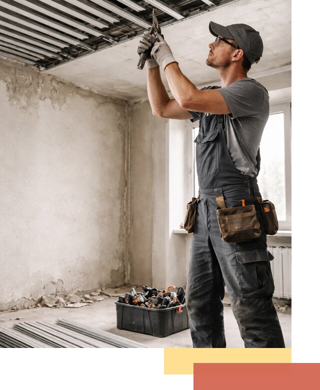 Демонтаж реечного потолка в Саратове быстро и аккуратно