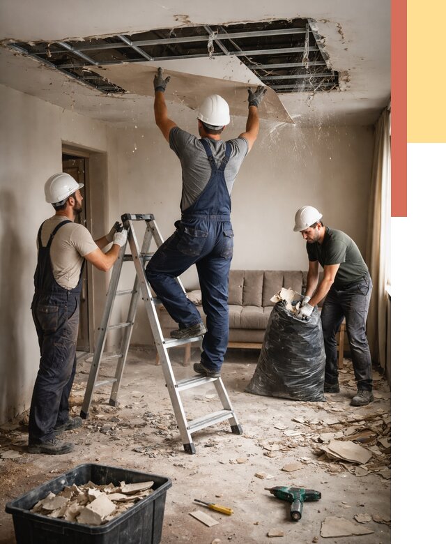 Демонтаж гипсокартонного потолка в Саратове от 430 руб. за м2 — ОТДЕЛОЧНИК-Срт