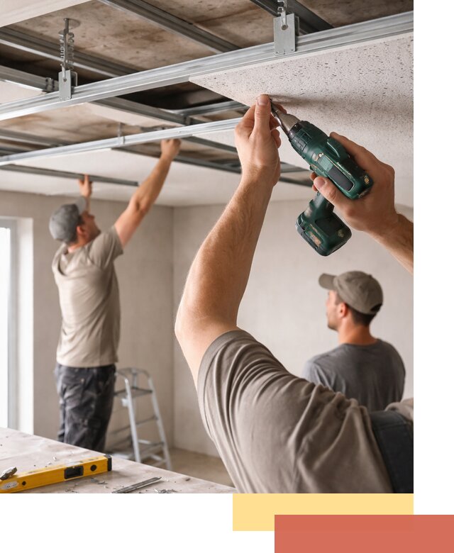 Монтаж акустического потолка в Саратове под ключ