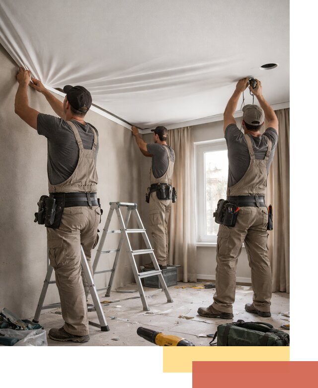 Монтаж матового натяжного потолка в Саратове качественно и быстро