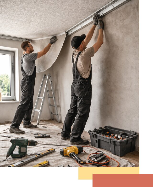 Монтаж фактурного натяжного потолка в Саратове качественно и быстро