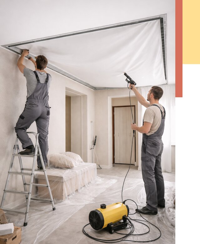 Монтаж натяжного потолка в прихожей в Саратове от 2712 руб. под ключ | ОТДЕЛОЧНИК-Срт