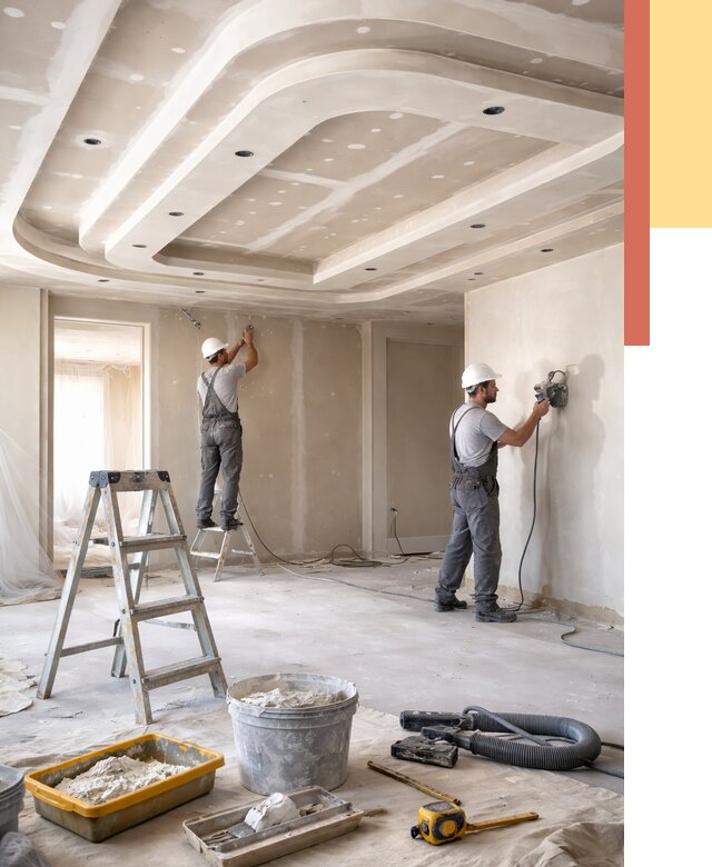 Многоуровневый потолок из гипсокартона в Саратове от 767 руб. под ключ | ОТДЕЛОЧНИК-Срт