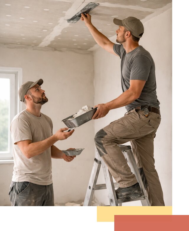 Шпаклевка потолка из гипсокартона в Саратове качественно и быстро