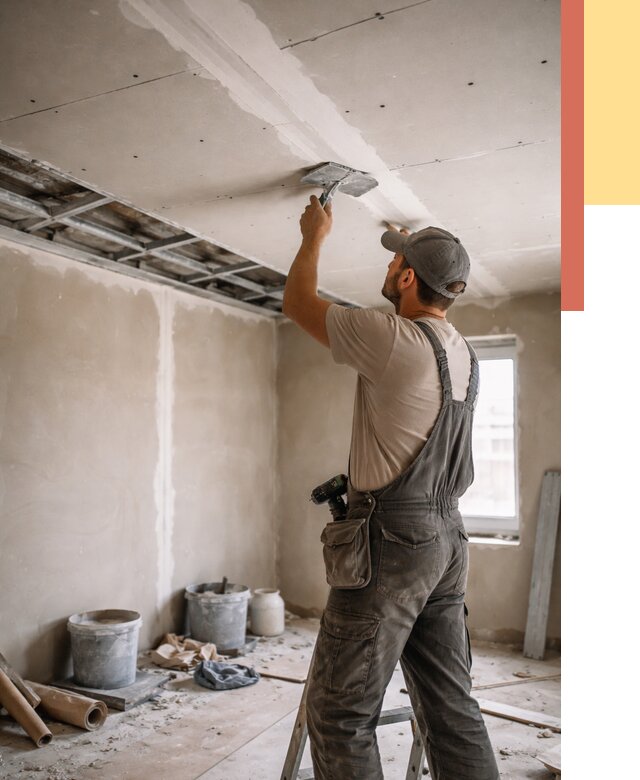 Ремонт потолка из гипсокартона в Саратове от 665 руб./м² — быстро и недорого | ОТДЕЛОЧНИК-Срт